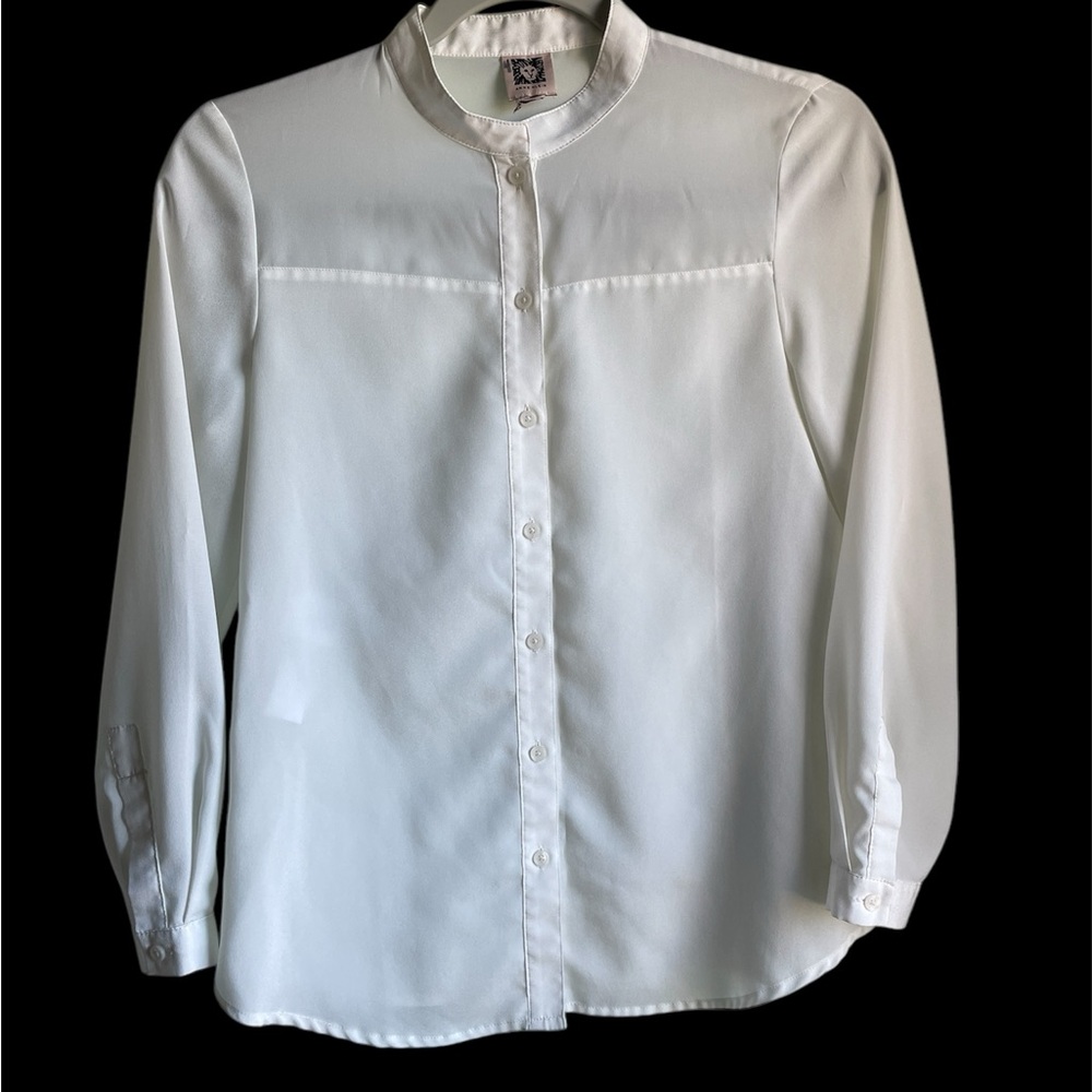 White Sheer Button Down